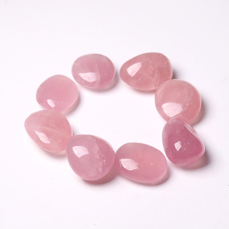 0.1kg 50mm-60mm Rose Quartz bulk tumbled stone Palm stones Best Crystal Wholesalers