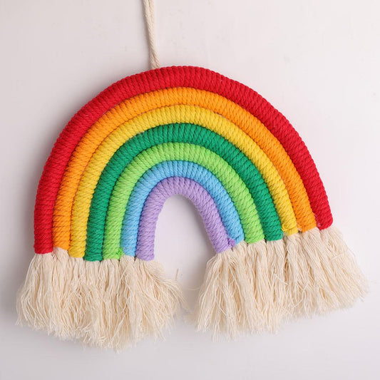 Rainbow Design Fabric Hanging Ornament Best Crystal Wholesalers