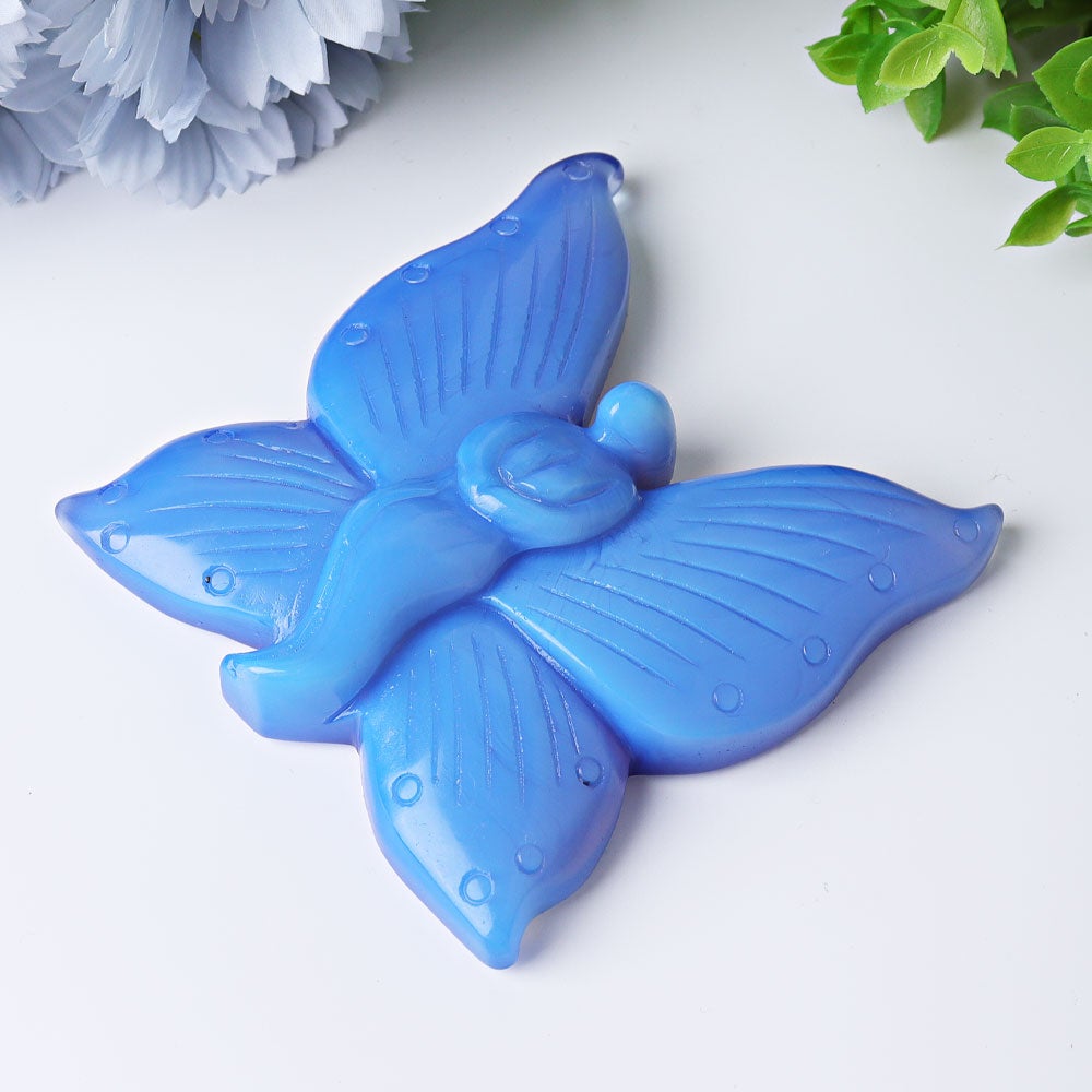 4" Blue Opalite Fairy Crystal Carvings Best Crystal Wholesalers