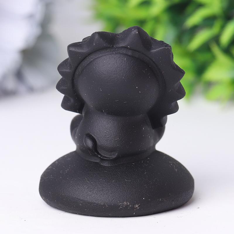 2" Black Obsidian Crystal Carvings Cartoon Bulk Best Crystal Wholesalers