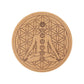 Cork Carved Pattern Coaster
