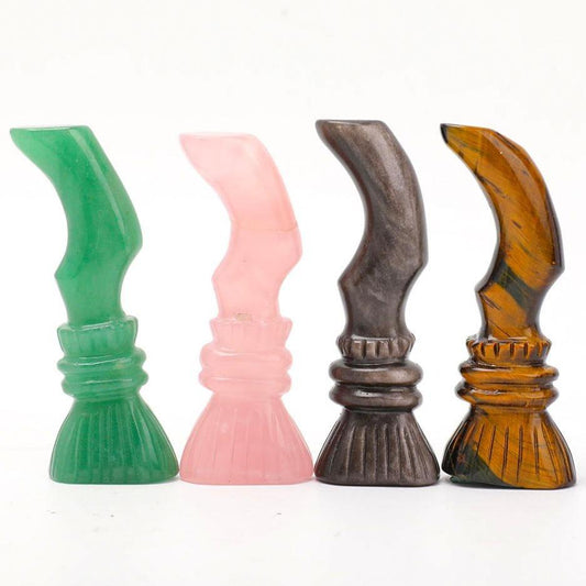 Wizard's Magic Broom Carvings Best Crystal Wholesalers