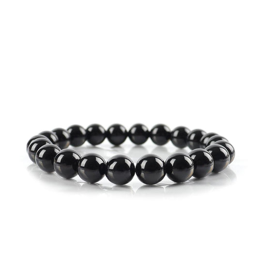 8mm Black Obsidian Bracelet Best Crystal Wholesalers