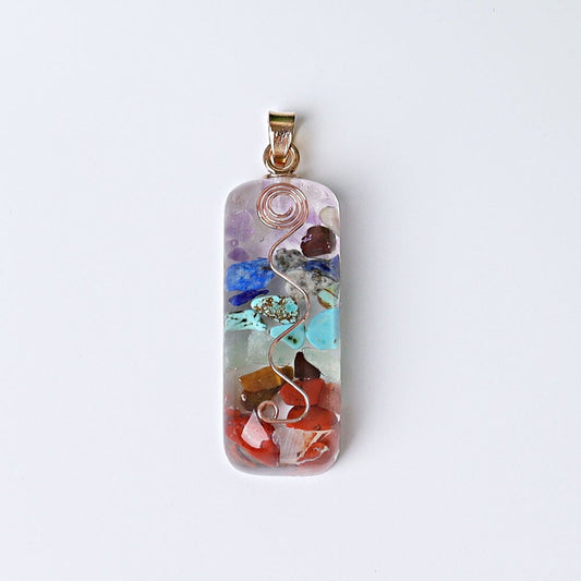 1.8" Chakra Resin Crystal Pendant Best Crystal Wholesalers