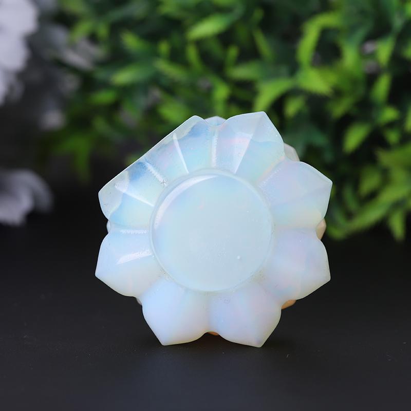 2" Lotus Flower Crystal Carvings Plants BulkBest Crystal Wholesalers