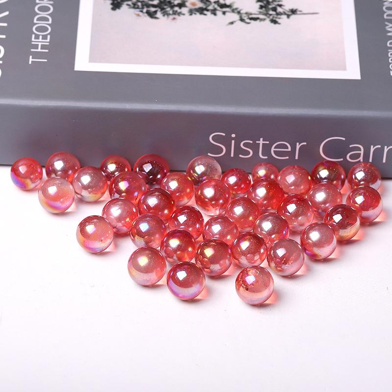 0.5-0.7'' High Quality Red Aura Crystal Spheres Crystal Balls for Healing Best Crystal Wholesalers