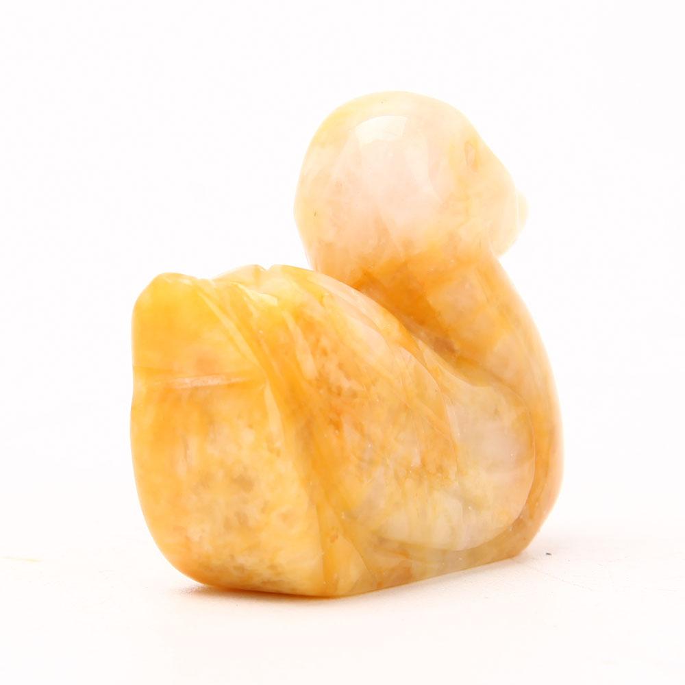 Yellow Jade Duck Carvings Animal Bulk Best Crystal Wholesalers