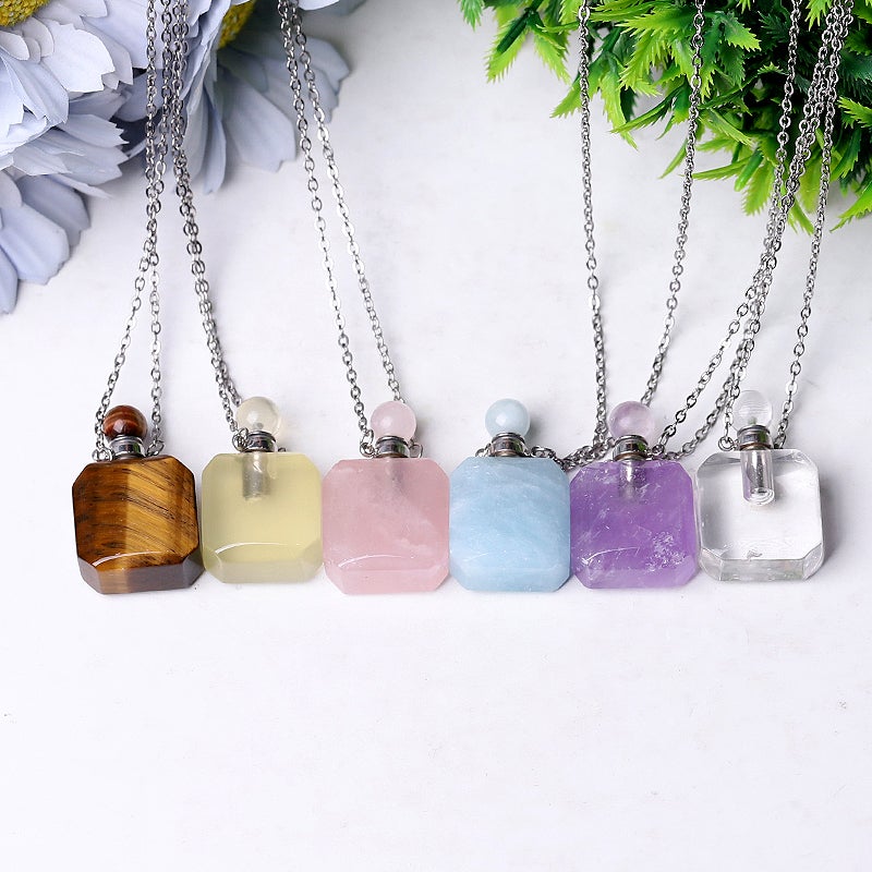 1.4" Empty Perfume Bottle Necklace DIY Best Crystal Wholesalers