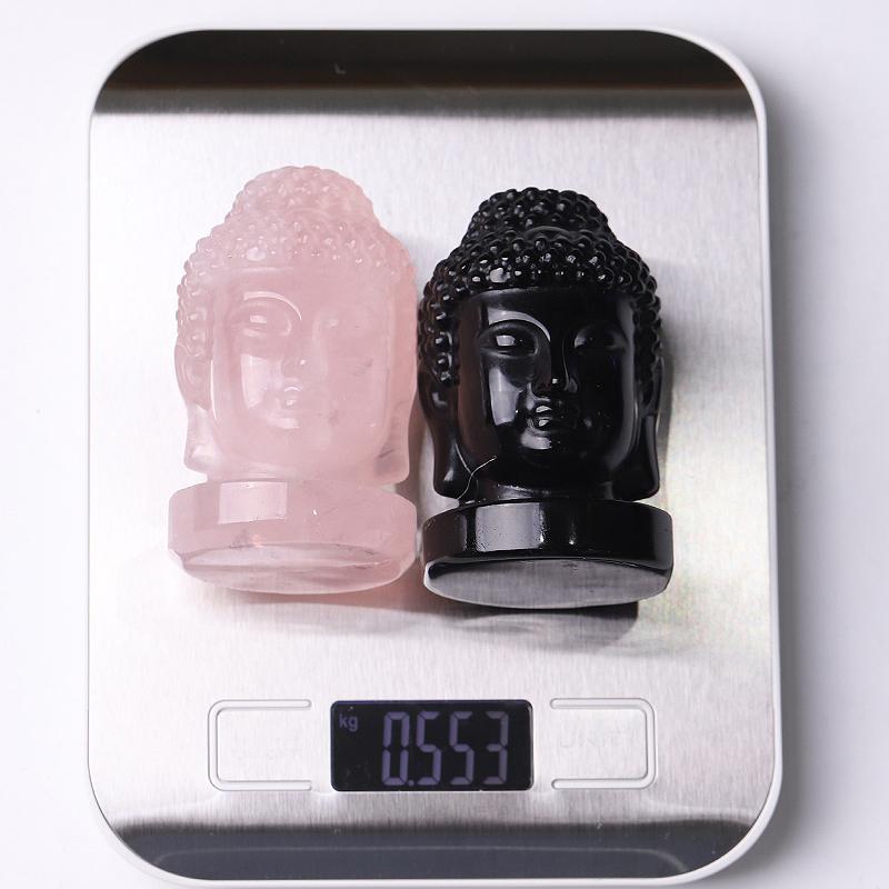 3" Buddha Head Crystal Carvings Model Bulk Best Crystal Wholesalers