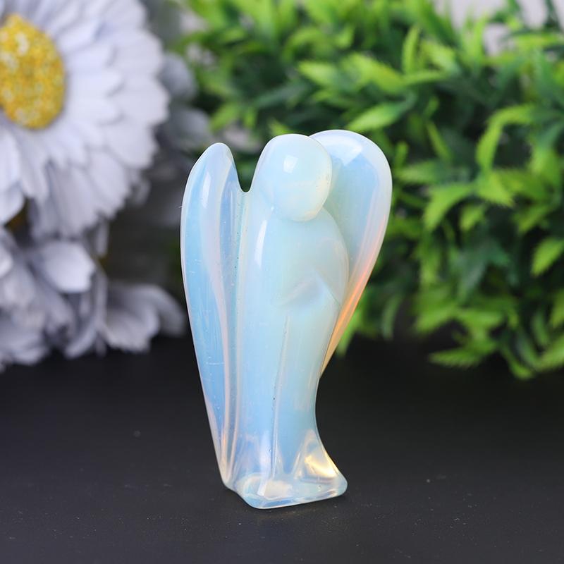 3" Opalite Angel Crystal Carvings Model Bulk Best Crystal Wholesalers