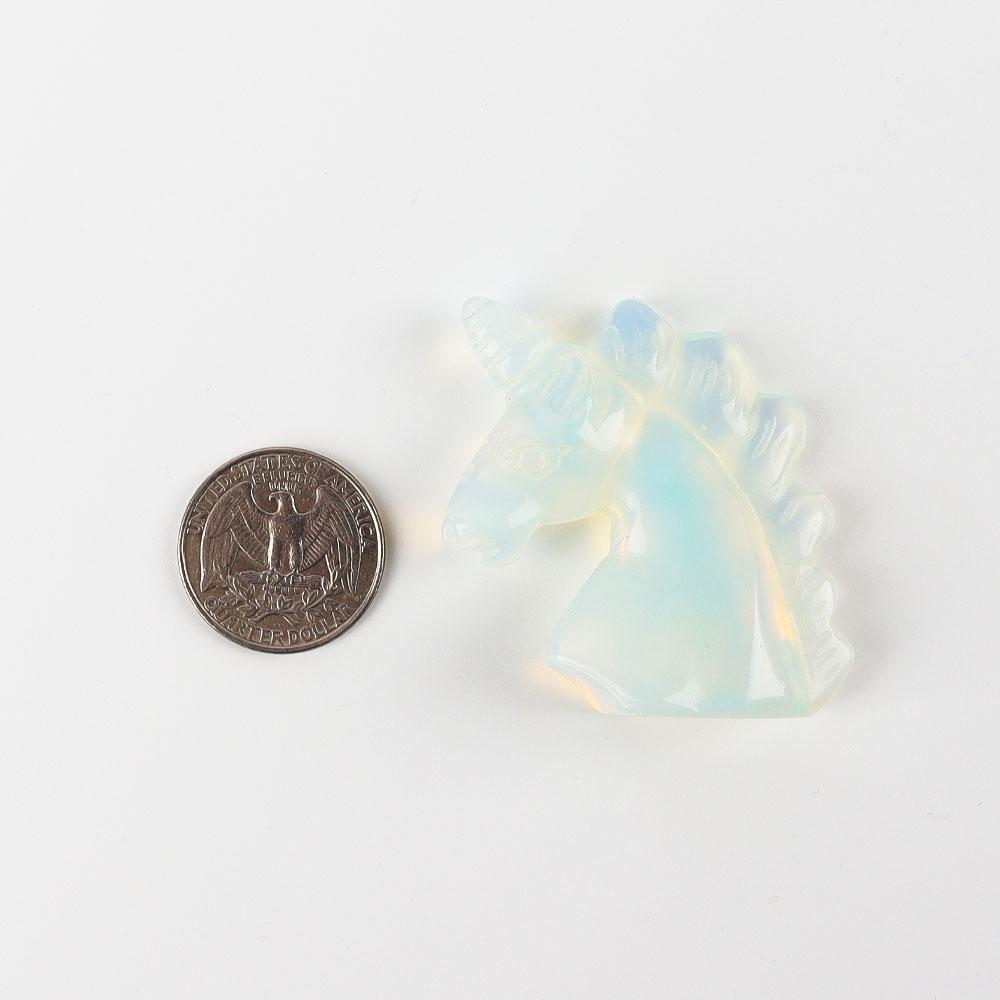 2" Opalite Crystal Carving Unicorn Animal Bulk Best Crystal Wholesalers