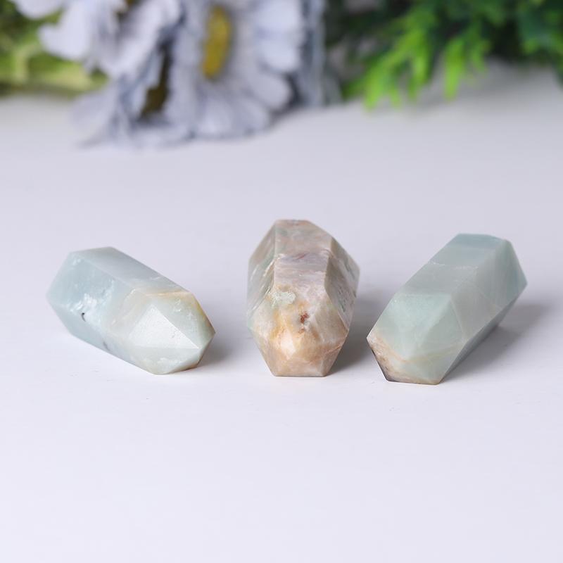 Natural Caribbean Calcite Points Meditation Sky Blue Crystal Towers Points Bulk Best Crystal Wholesalers