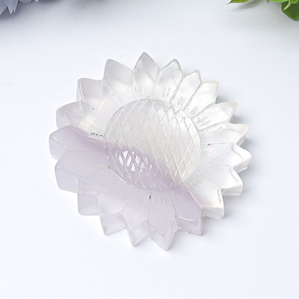 2.6" Fluorite Sun Flower Crystal Carvings Plants BulkBest Crystal Wholesalers