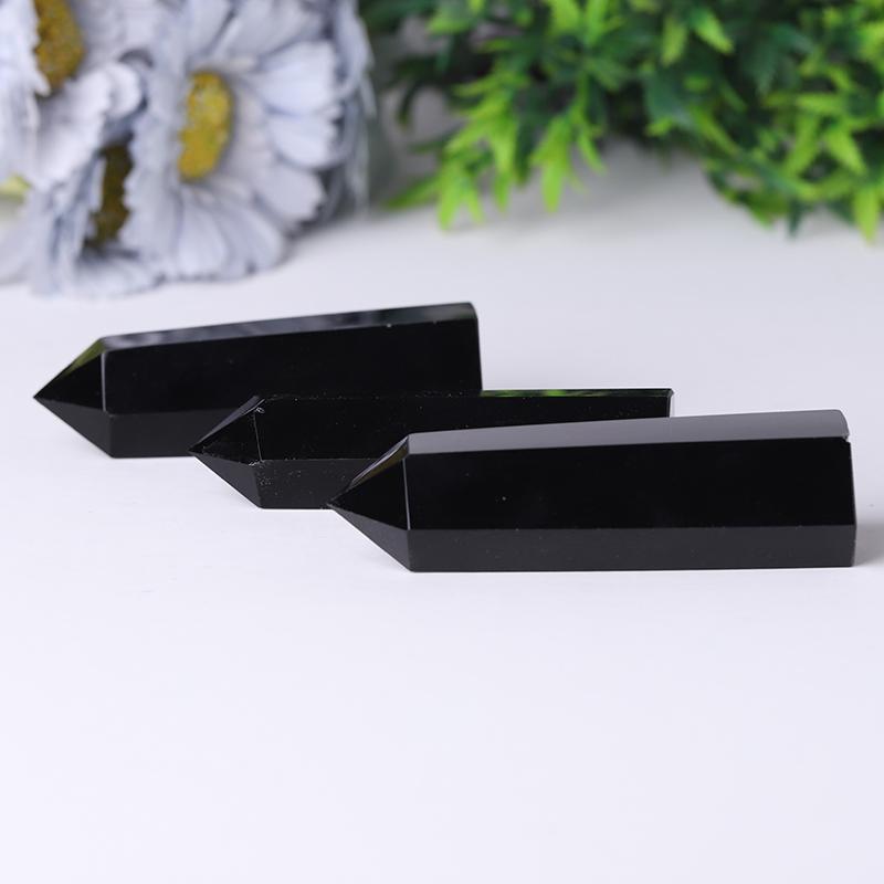 Black Obsidian Towers Points Bulk Polished Healing Tower Best Crystal Wholesalers