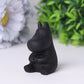 2" Black Obsidian Crystal Carvings Cartoon Bulk Best Crystal Wholesalers