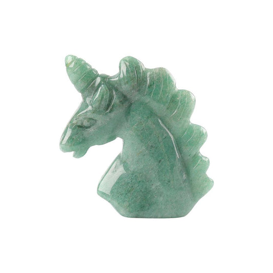 2" Green Aventurine Crystal Carving Unicorn Animal Bulk Best Crystal Wholesalers