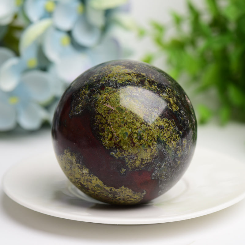 1.8"-2.0" Dragon Blood Stone Crystal Sphere Bulk Crystal wholesale suppliers