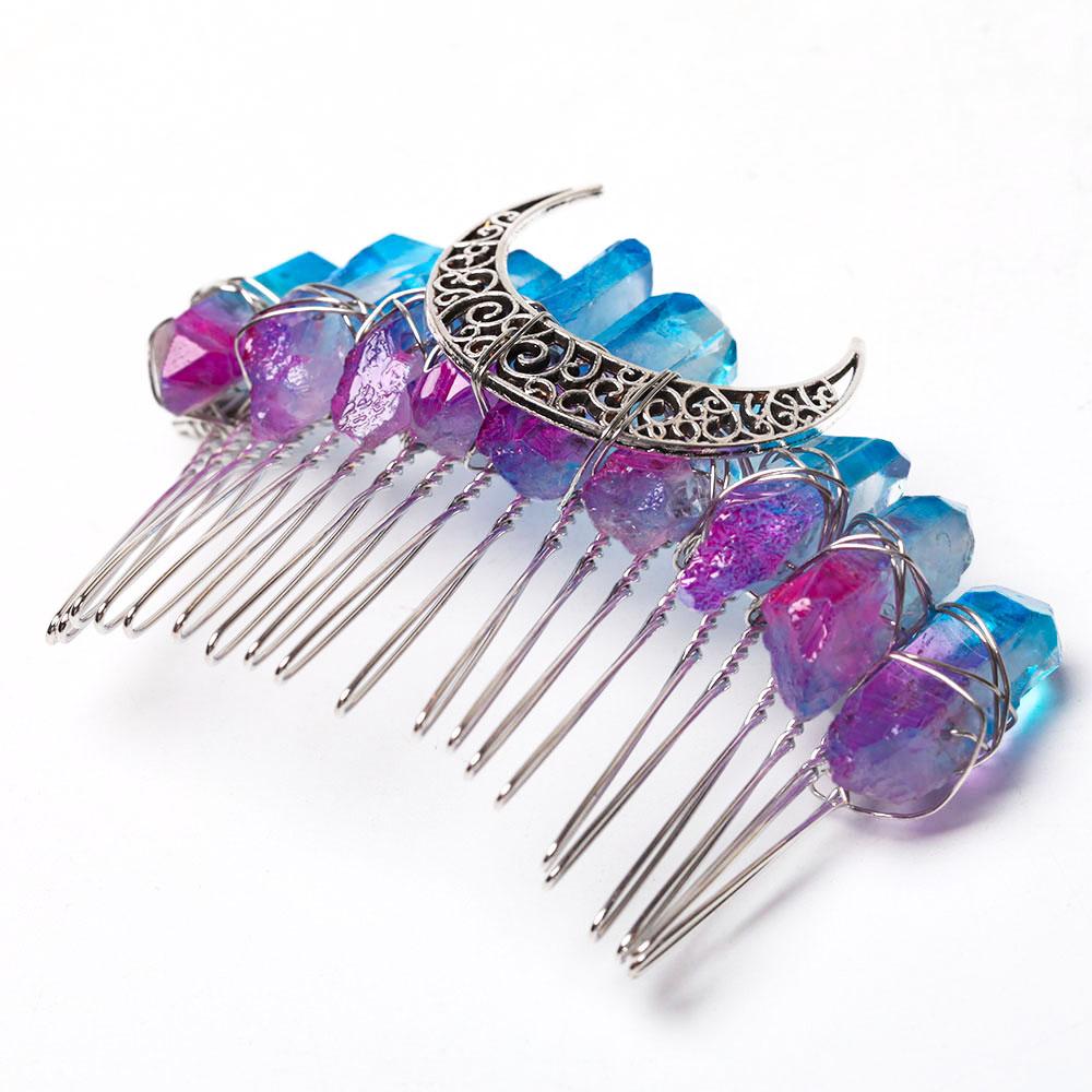 3" Aura Crystal Crown Comb Best Crystal Wholesalers