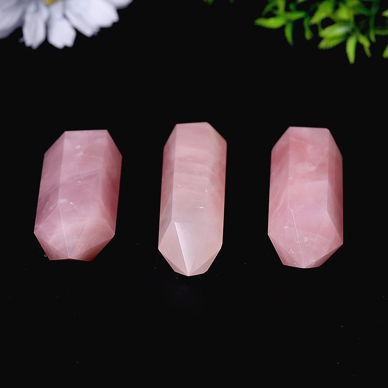 Natural Rose Quartz Double Terminated Towers Points Bulk Best Crystal Wholesalers