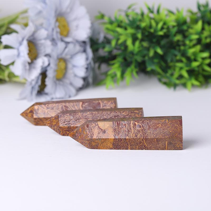 Calligraphy Jasper Points for Sale Healing Towers Points Bulk for Collection Best Crystal Wholesalers