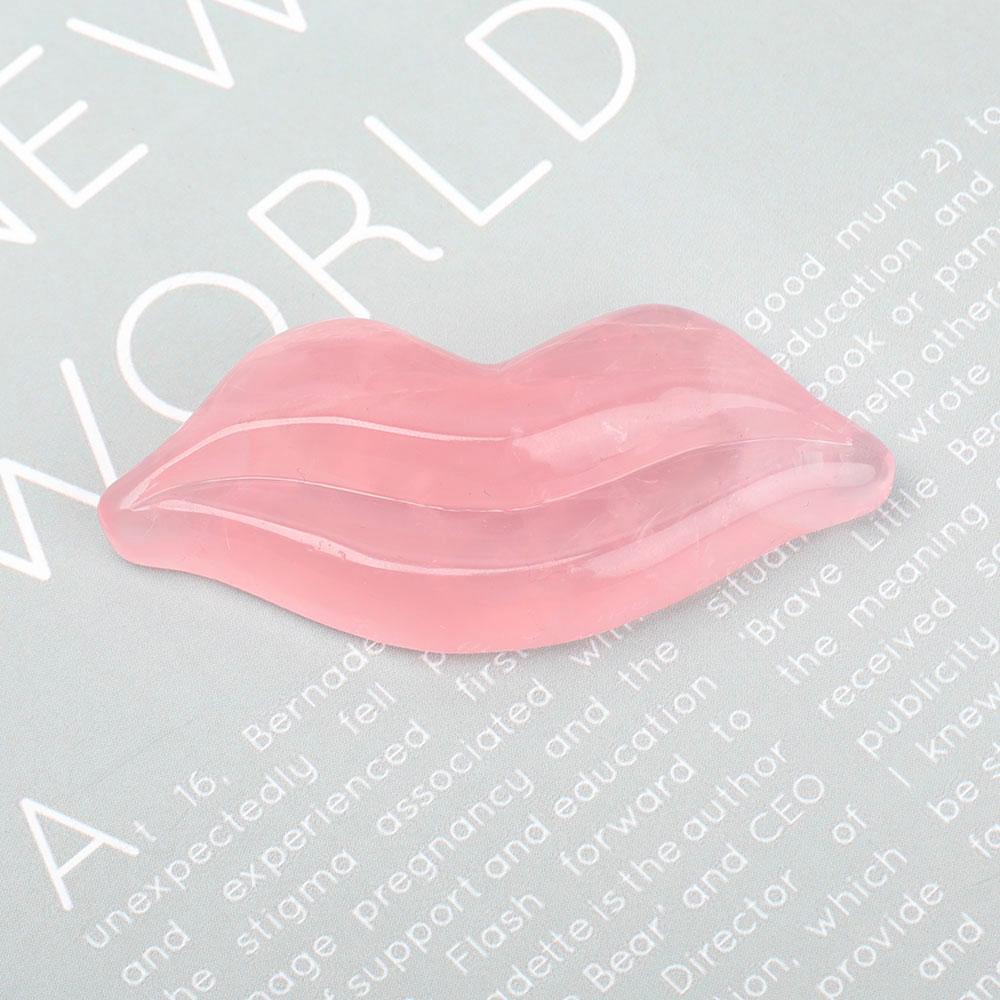 Rose Quartz Lips Shape Crystal Carving Model Bulk Best Crystal Wholesalers