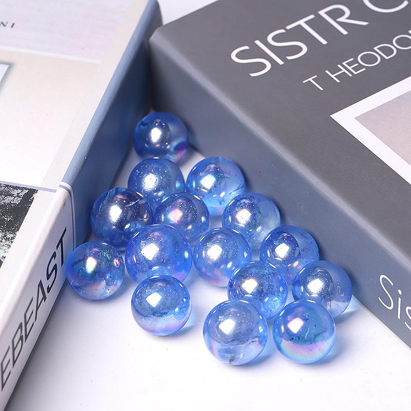 0.5-0.7'' High Quality Dark Blue Aura Crystal Spheres Crystal Balls for Healing Best Crystal Wholesalers