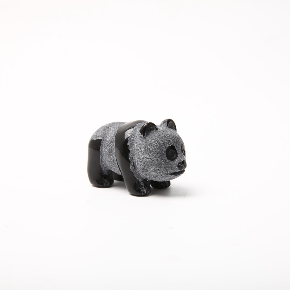 Hand Carved Obsidian Panda Animal BulkBest Crystal Wholesalers