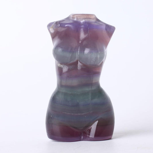 Fluorite Woman Body Figurine Crystal Carvings Best Crystal Wholesalers