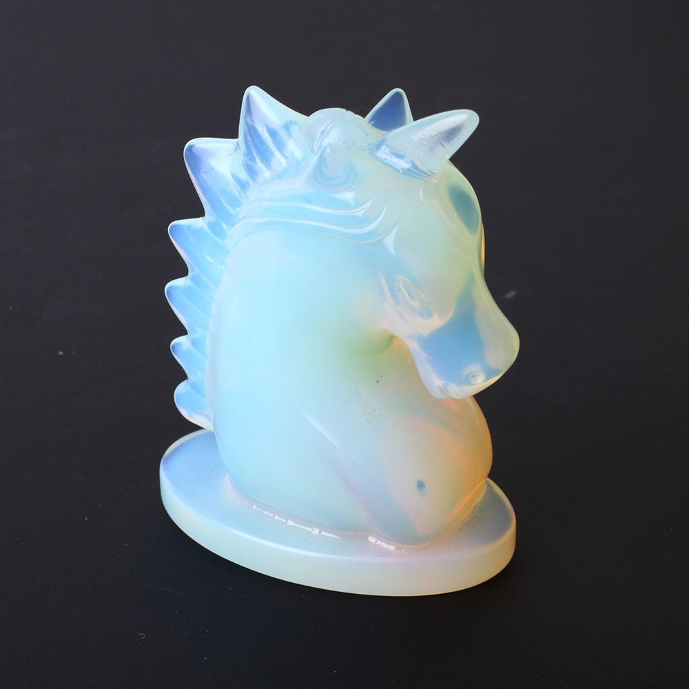 3.5" Unique Opalite Crystal Carving Unicorn