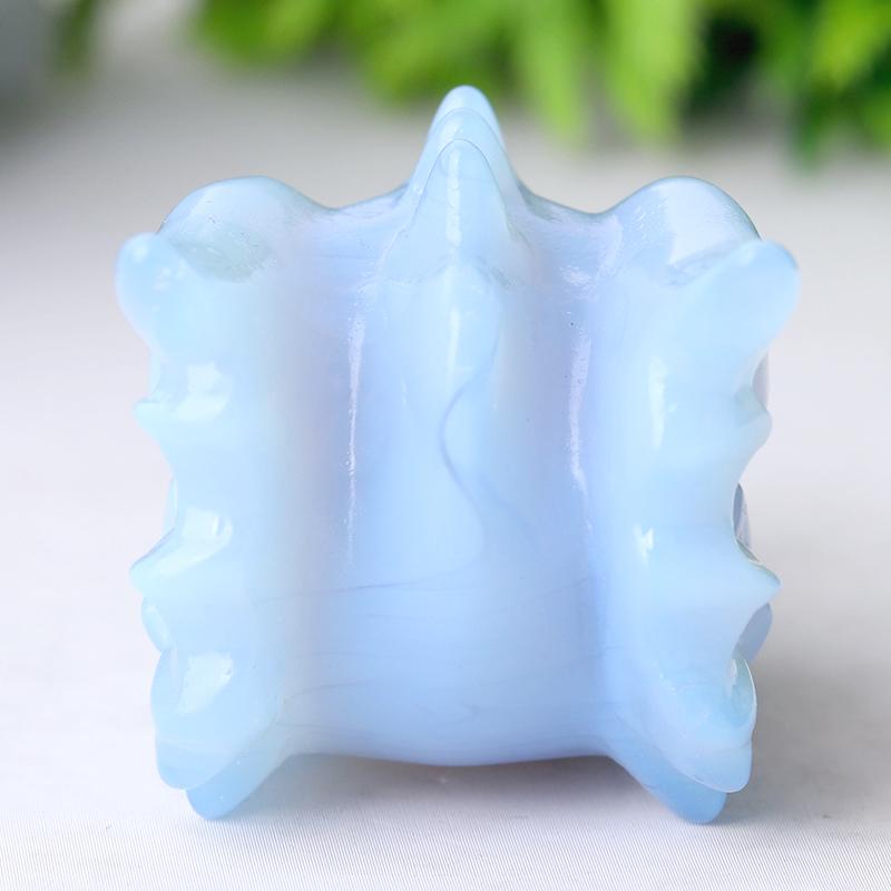 2.7" Blue Opalite Dragon Head Crystal Carvings Best Crystal Wholesalers