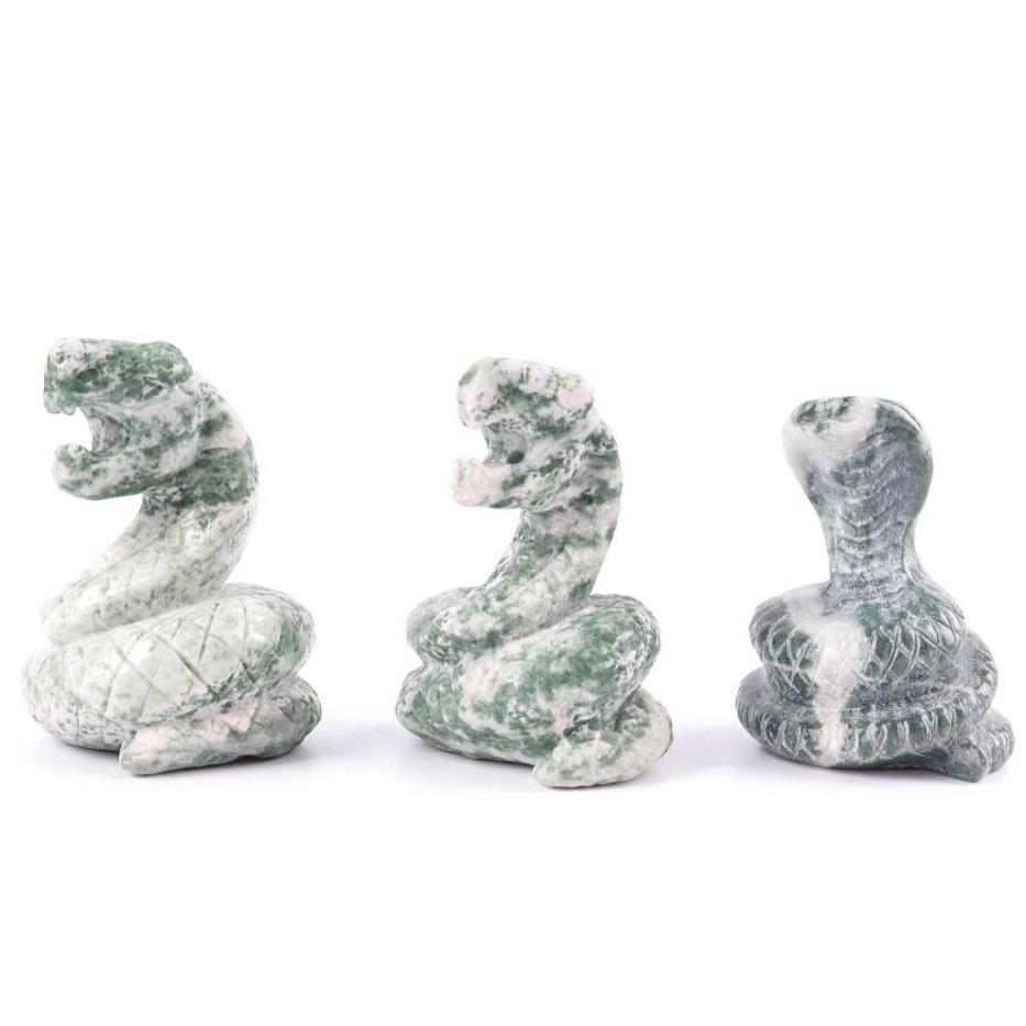 Jade Cobra Snake Carvings Animal Bulk Best Crystal Wholesalers