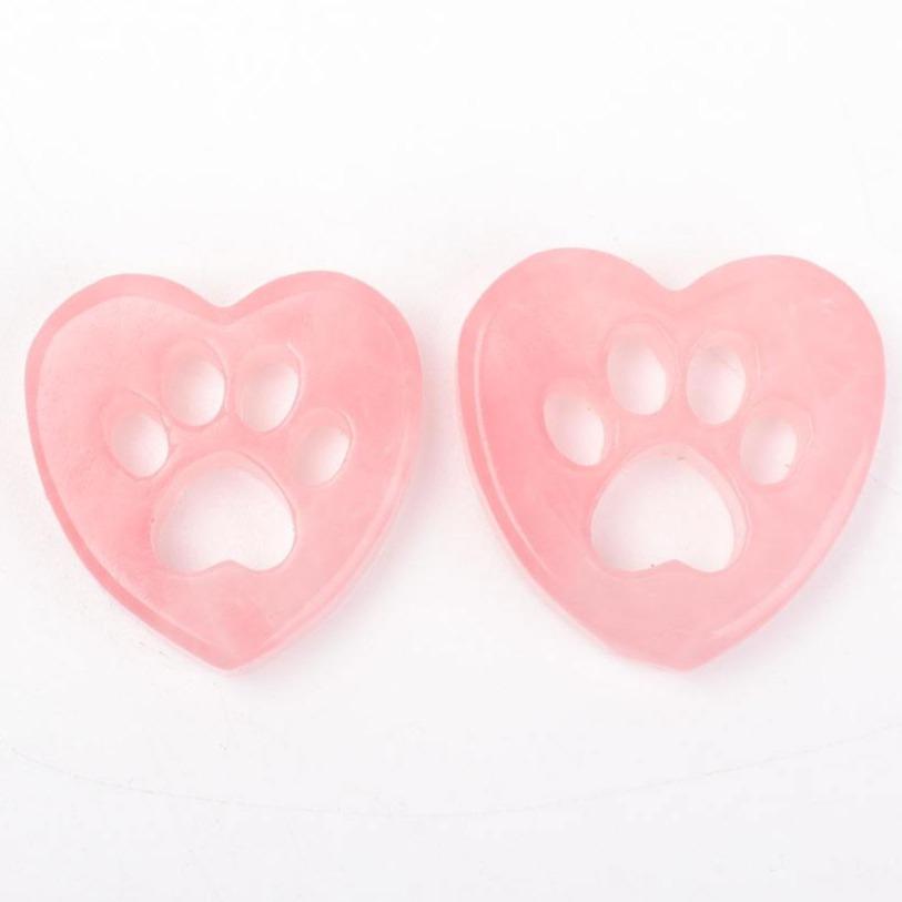 Rose Quartz Heart Shape with Claw Carving Best Crystal Wholesalers