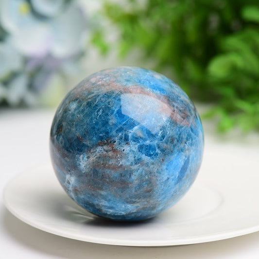 2.0"-3.0" Ble Apatite Crystal Sphere Bulk Crystal wholesale suppliers