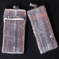 Wire Wrapped Pink Selenite Square Slice Crystal Pendant Best Crystal Wholesalers