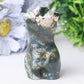 3" Moss Agate Model Carving Best Crystal Wholesalers