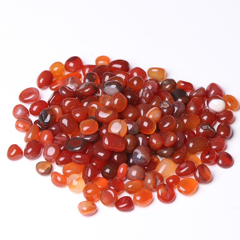 0.1kg Hot Sale Natural Carnelian Round bulk tumbled stone Best Crystal Wholesalers