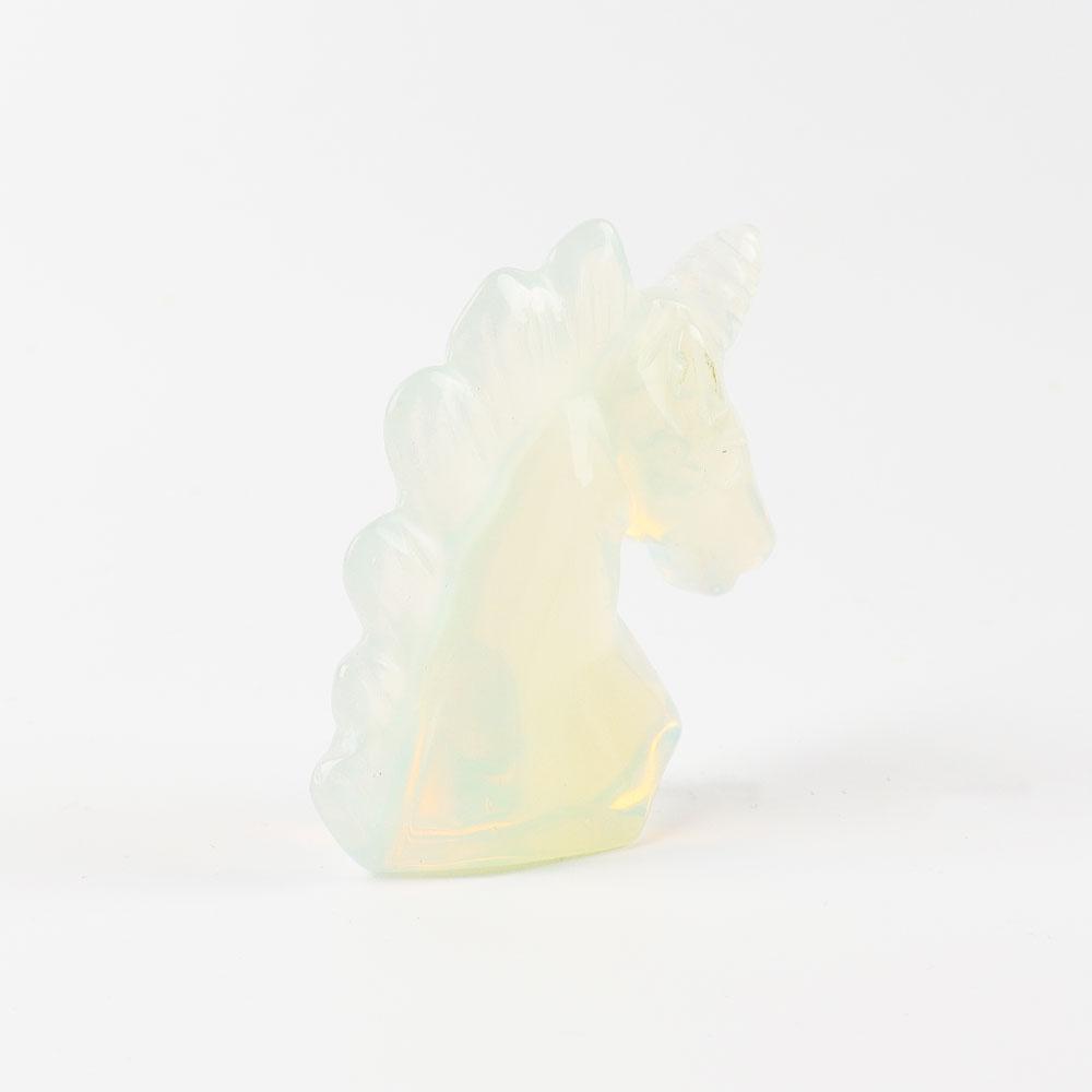 2" Opalite Crystal Carving Unicorn Animal Bulk Best Crystal Wholesalers