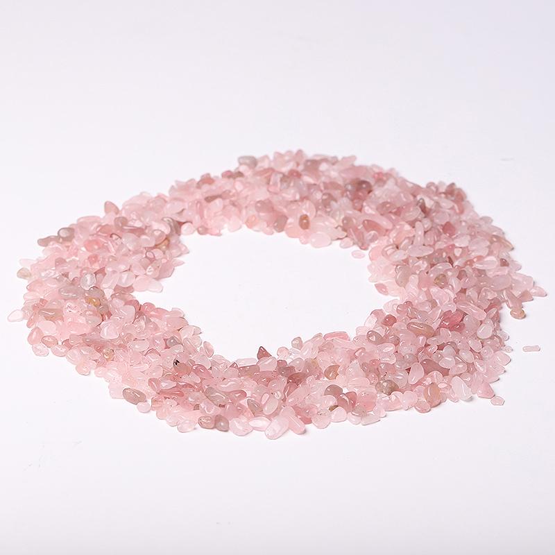 0.1kg Different Size High Quality Natural Rose Quartz Chips Crystal Chips for Decoration Best Crystal Wholesalers