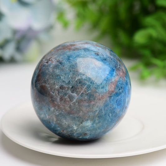 2.0"-3.0" Ble Apatite Crystal Sphere Bulk Crystal wholesale suppliers