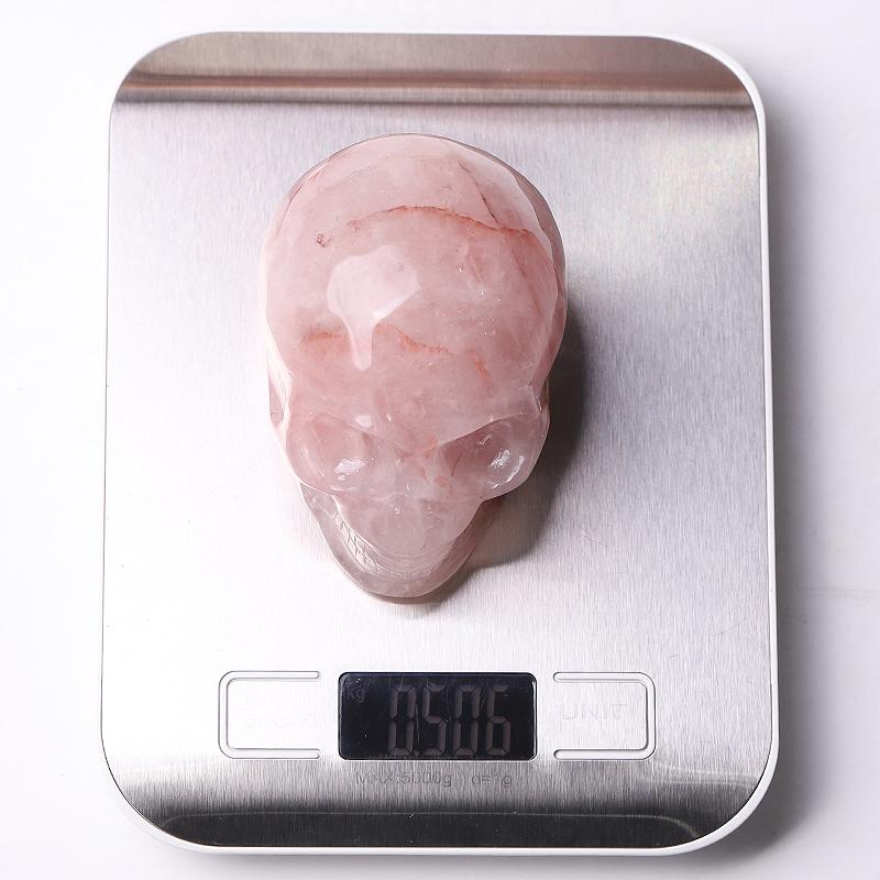 3.5" Fire Quartz Skull Crystal Carvings Best Crystal Wholesalers