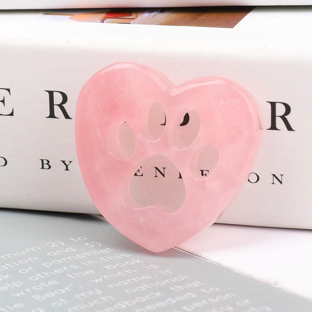 Rose Quartz Heart Shape with Claw Carving Best Crystal Wholesalers