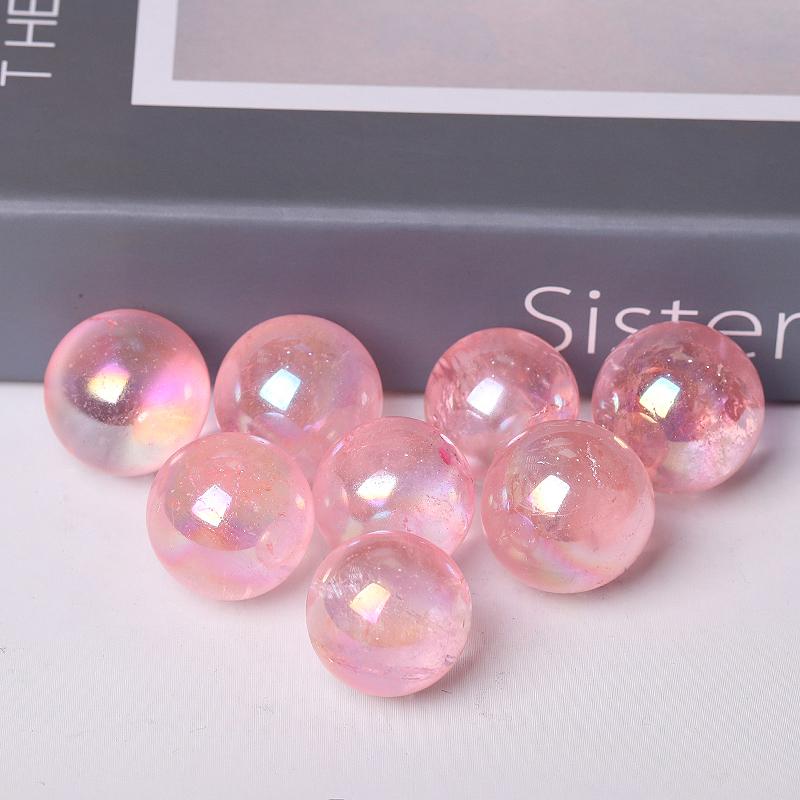 0.25kg Aura Rose Quartz Sphere Best Crystal Wholesalers