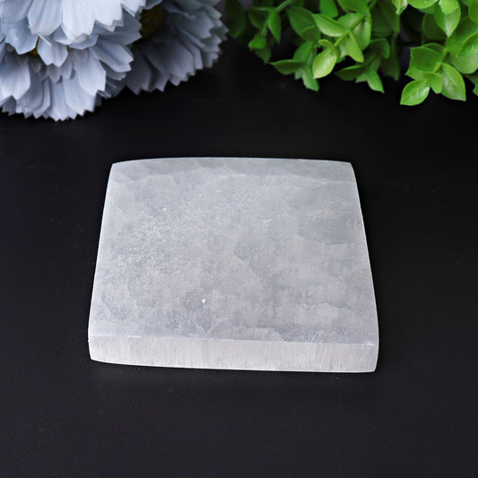 3" Square Selenite Coaster Best Crystal Wholesalers