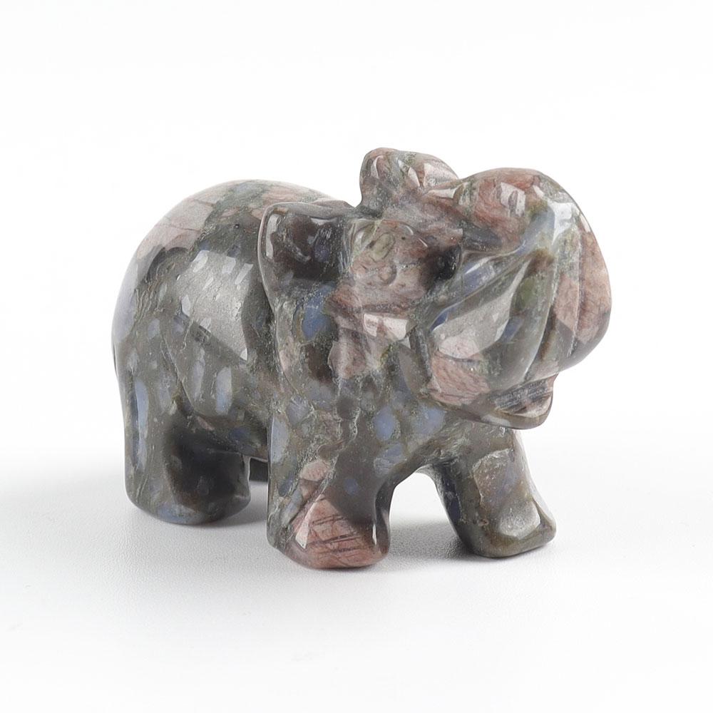 Carved Healing Crystals Gemstones Elephant Statue Figurine Animal Bulk Best Crystal Wholesalers