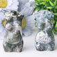 3" Moss Agate Model Carving Best Crystal Wholesalers