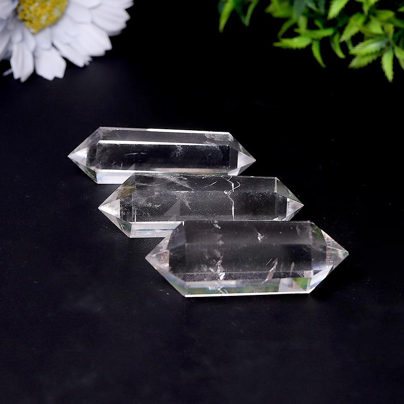 High Quality Natural Clear Quartz Double Terminated Towers Points Bulk Best Crystal Wholesalers