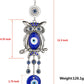 Blue Evil Eye Owl 11.7 Inches Pendant Decoration Best Crystal Wholesalers