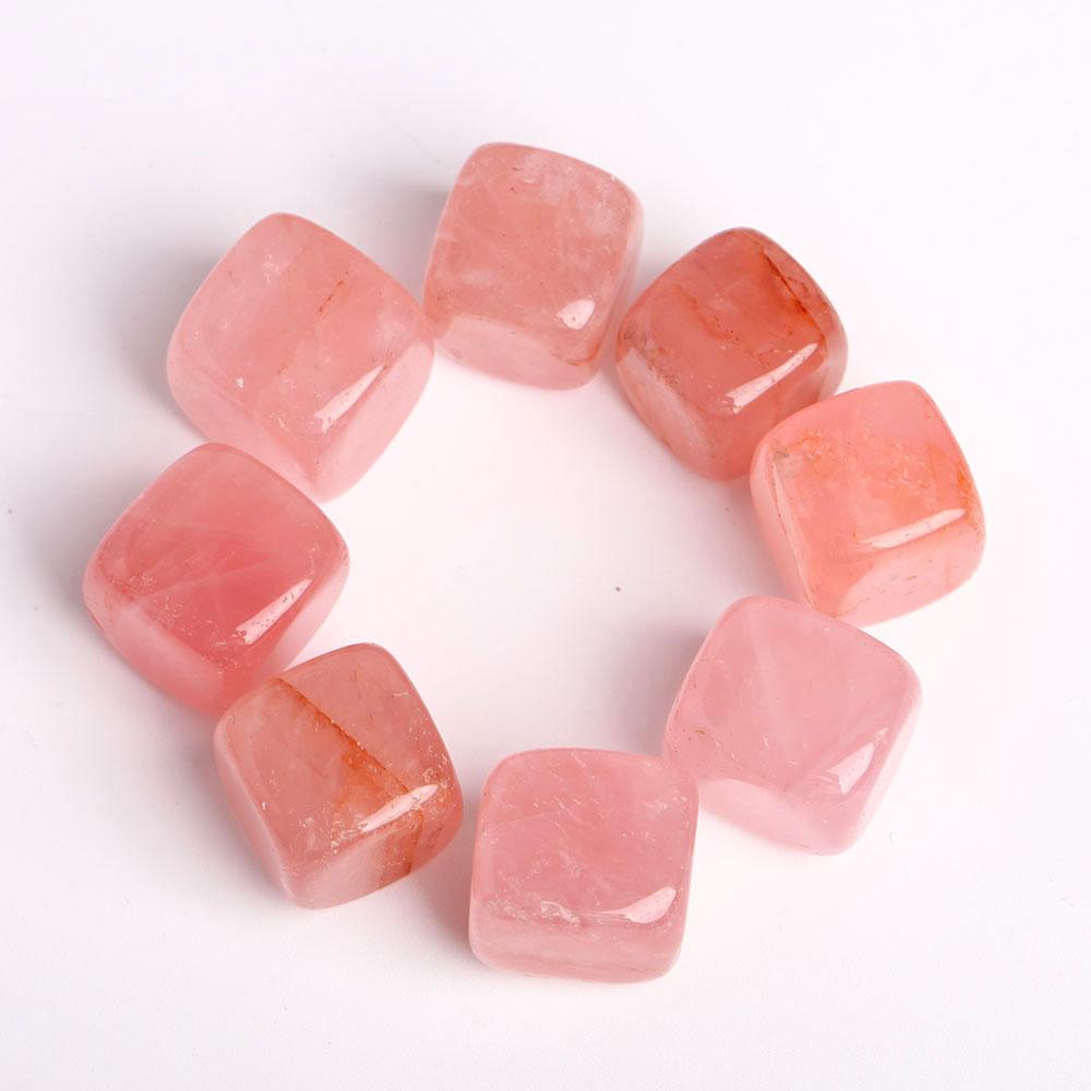 0.1kg Rose Quartz Crystal Cubes bulk tumbled stone Best Crystal Wholesalers