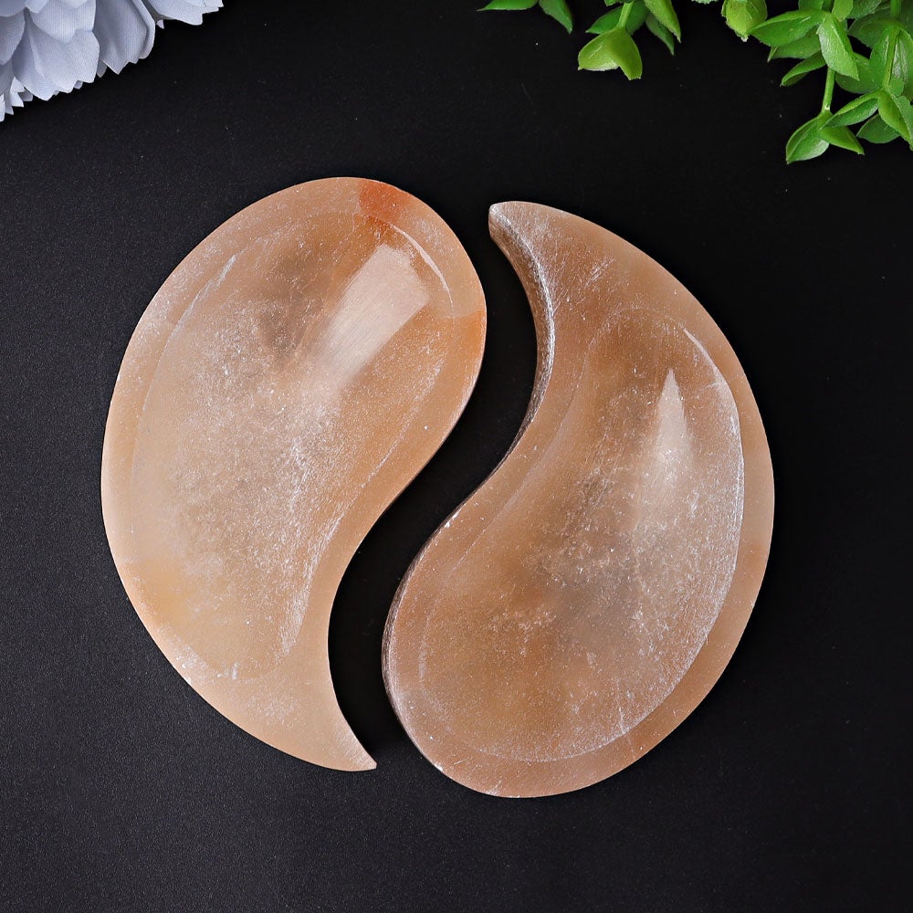 4" Peach Selenite Bowl Best Crystal Wholesalers