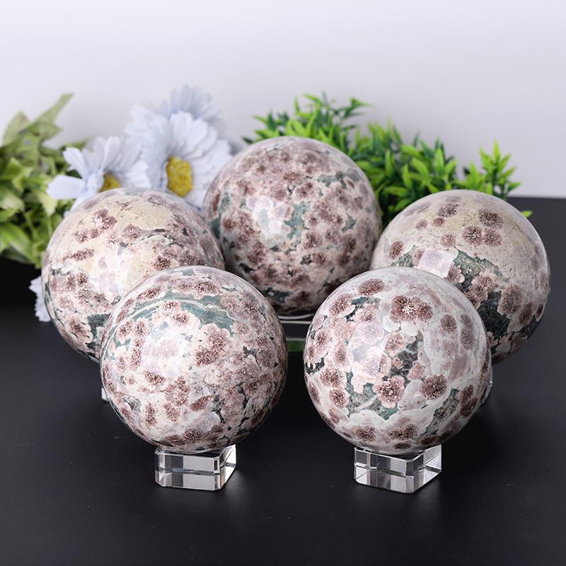 2.5"- 4.0" Firework Agate Sphere Best Crystal Wholesalers